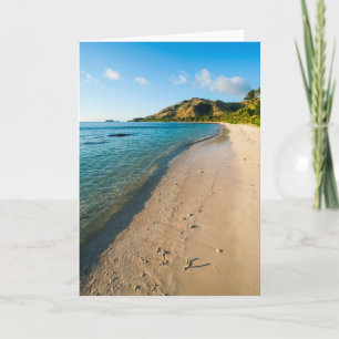 Tropical Beach Landschaft, Fidschi Karte