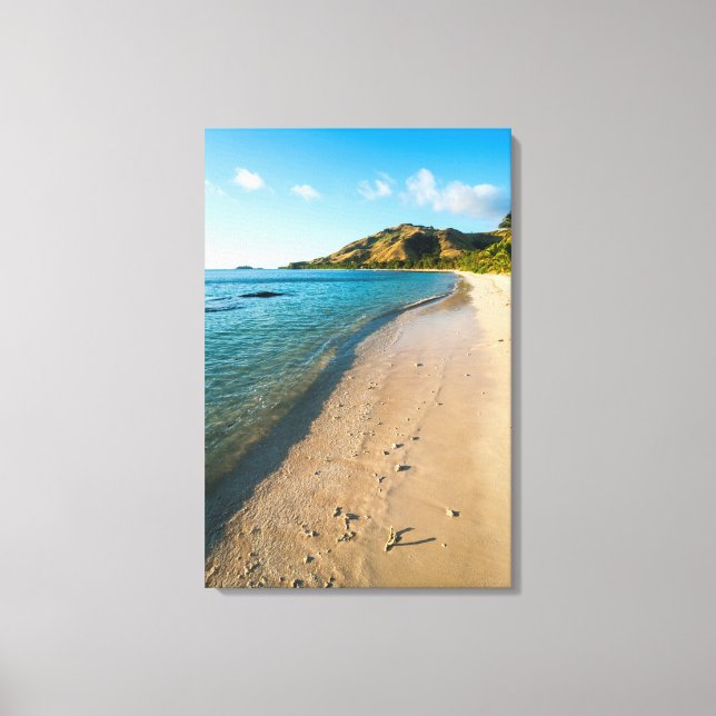 Tropical Beach Landschaft, Fidschi Leinwanddruck (Vorderseite)