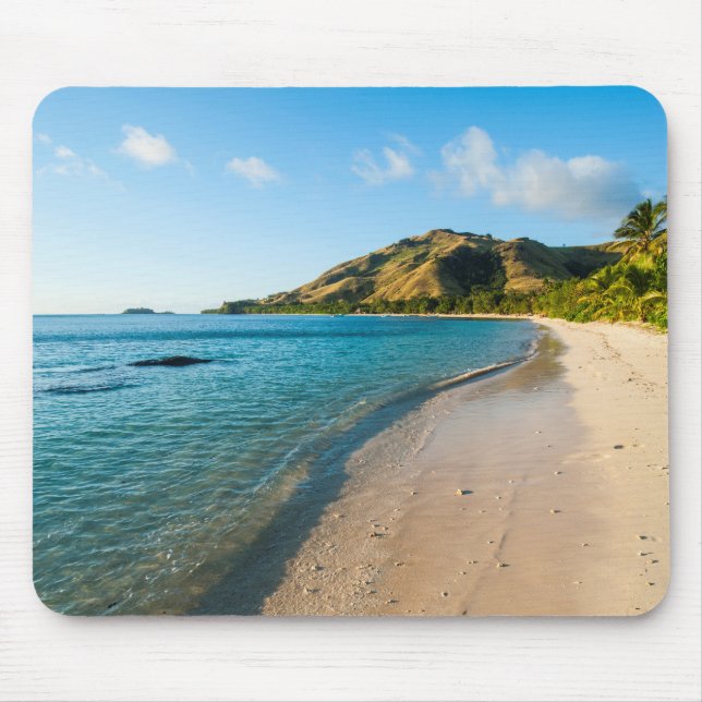 Tropical Beach Landschaft, Fidschi Mousepad (Vorne)