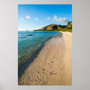 Tropical Beach Landschaft, Fidschi Poster