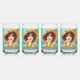 Tropical Beach, Lets Go to The Beach, Orange Dosenglas