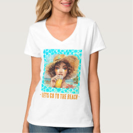 Tropical Beach, Lets Go to The Beach T-Shirt