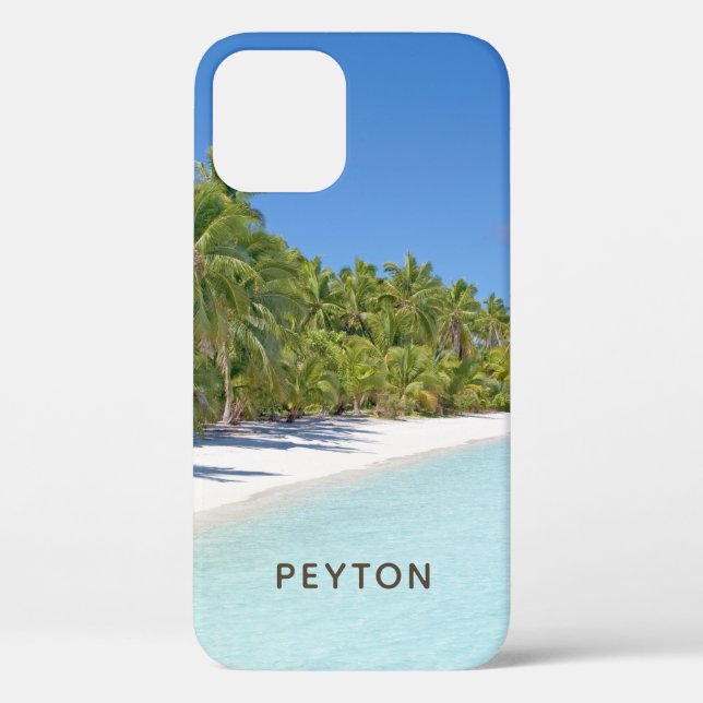 Tropical Beach mit Palmen Case-Mate iPhone-Hülle iPhone Hülle (Rückseite)