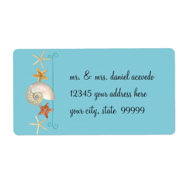 Tropical Beach Muscheln Starfish Nautilus Summer (Vorne)