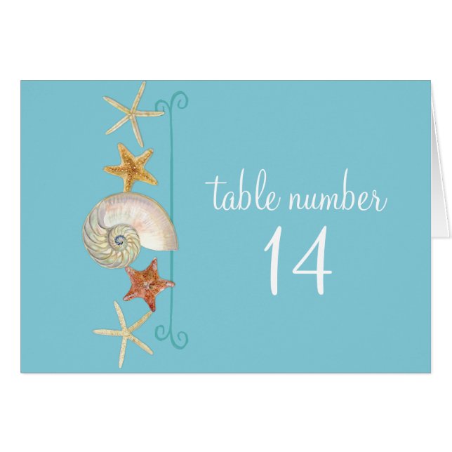 Tropical Beach Muscheln Starfish Nautilus Summer (Vorderseite (Horizontal))