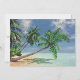 Tropical Beach Painting Grußkarte