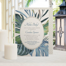 Tropical Beach Palm Baby Dusche