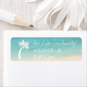 Tropical Beach Palm Handwriting Typografie