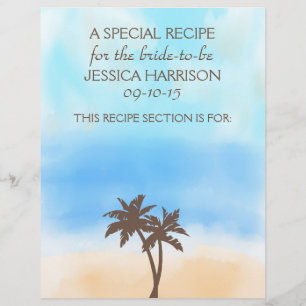 Tropical Beach Palm Tree Brautparty Divider