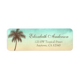 Tropical Beach Palm Tree Personalisiert