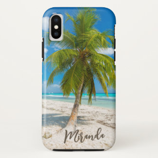 Tropical Beach Palm Tree Personalized Case-Mate iPhone Hülle