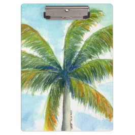 Tropical Beach Palme an einem sonnigen Tag Klemmbrett