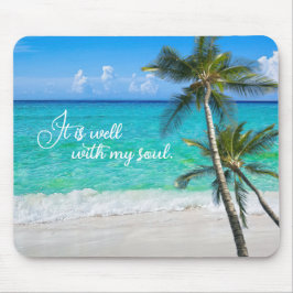Tropical Beach Palms Inspiration ist es gut Hori Mousepad