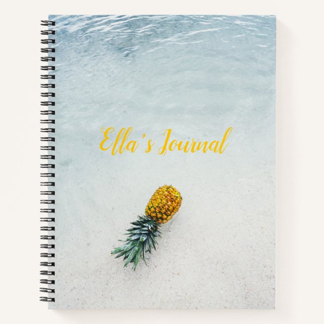 Tropical Beach Paradise Notizbuch (Vorderseite)