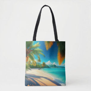Tropical Beach Paradise - Palme Tree Art