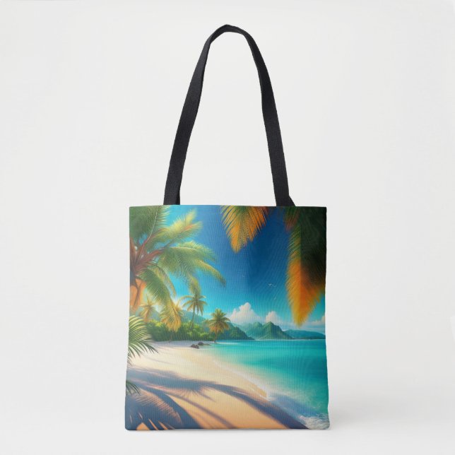 Tropical Beach Paradise - Palme Tree Art (Vorderseite)