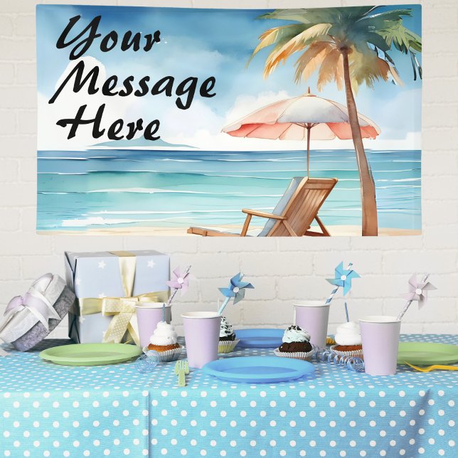 Tropical Beach Party Banner (Von Creator hochgeladen)