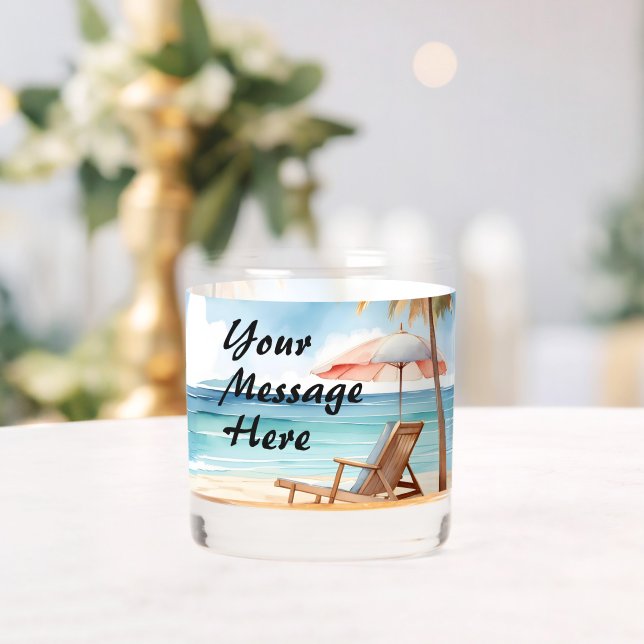 Tropical Beach Party Whiskyglas (Insitu (Hochzeit))