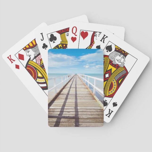 Tropical Beach Pier Classic Spielkarten (Rückseite)