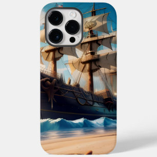 Tropical Beach Pirate Ship Case-Mate iPhone 14 Pro Max Hülle