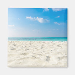 Tropical Beach Sand Sky & Summer Day Magnet