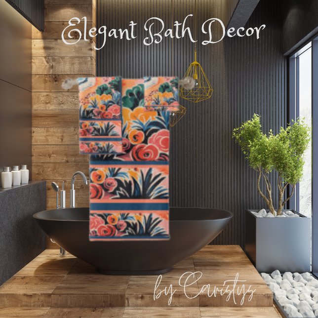 Tropical Beach Scene Handtuch Badhandtuch Set (Von Creator hochgeladen)