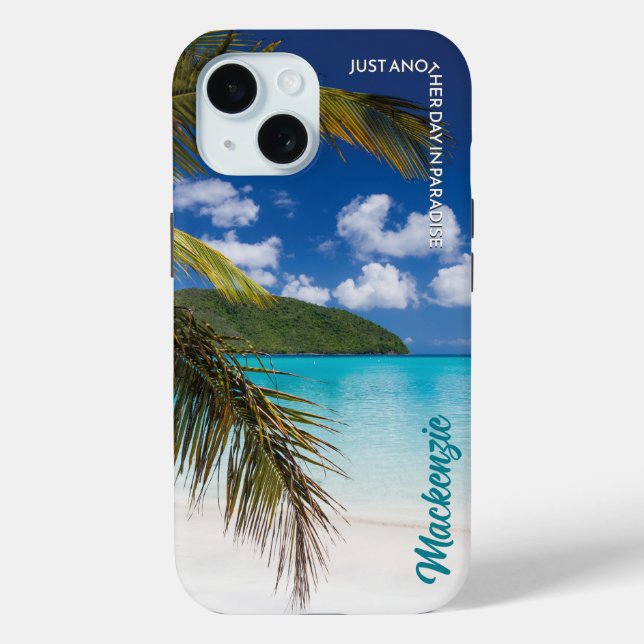 Tropical Beach Scene Paradise Case-Mate iPhone Hülle (Rückseite)