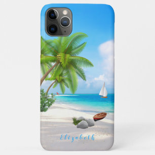Tropical Beach Seascape Illustration Individuelle  Case-Mate iPhone Hülle