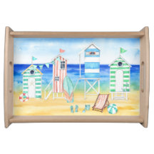 Tropical Beach Serviertablett