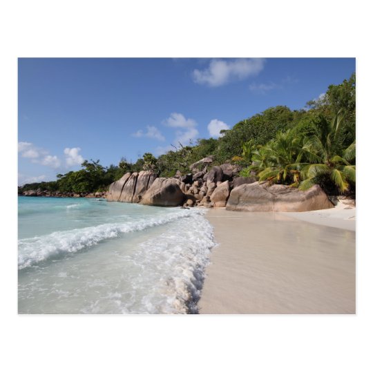 Tropical Beach, Seychelles, Indian Ocean Postkarte