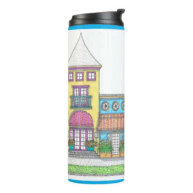 Tropical Beach Shop Thermal Tumbler; Turqouise Thermosbecher (Nach links gedreht)