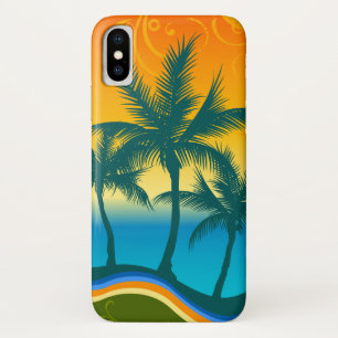 Tropical Beach Sunset iPhone X Phone Case