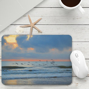 Tropical Beach Sunset Landschaftlich Sky Ocean Sea Mousepad