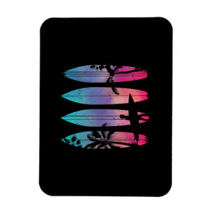 Tropical Beach Surf Surfboard Surfbrett Surfer Oze Magnet