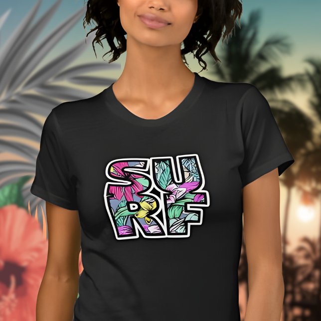 Tropical Beach Surf T-Shirt (Von Creator hochgeladen)