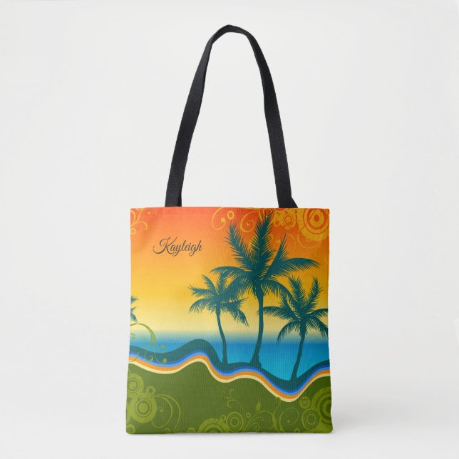 Tropical Beach Tote Bag (Vorderseite)