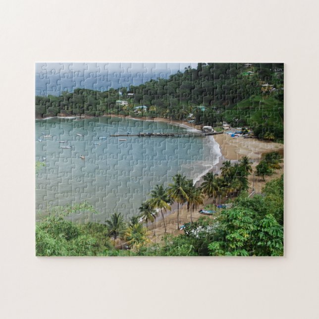 Tropical Beach Trinidad und Tobago. Puzzle (Horizontal)