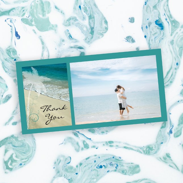 Tropical Beach Vielen Dank Dankeskarte (Von Creator hochgeladen)