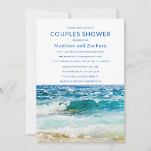 Tropical Beach Wedding Couples Dusche