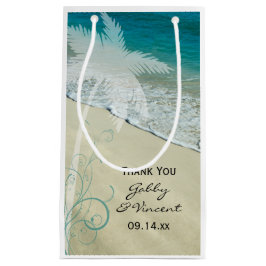 Tropical Beach Wedding Vielen Dank Kleine Geschenktüte