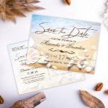 Tropical Beach Wedfish Save the Date Ankündigungspostkarte<br><div class="desc">Die perfekte Lösung für Ihre Hochzeit am Strand: Save the Date Hochzeitskarten! Unsere Postkarten bieten einen wunderschönen tropischen Hintergrund mit Seestern und Muscheln, die Ihren Gästen das Gefühl geben, sich am Strand mit Ihnen zu fühlen. Die Postkarten sind online vollständig anpassbar, sodass Sie sie so einzigartig machen können wie Ihr...</div>