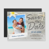 Tropical Beach Wedro Foto Save the Date