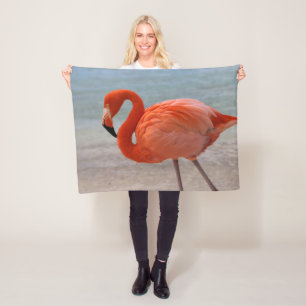 Tropical Beaches   Caribbean Flamingo, Aruba Fleecedecke