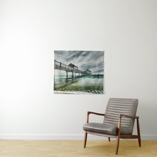 Tropical Beaches | Clearwater Florida Wandteppich (Beispiel (Horizontal))