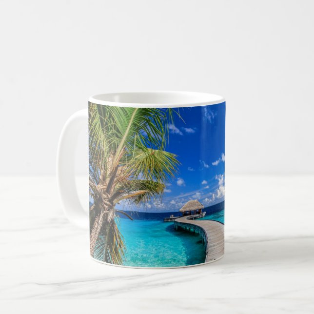 Tropical Beaches Dusit Thani Maldives Kaffeetasse (Vorderseite Links)