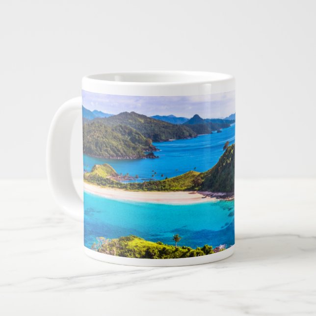 Tropical Beaches | El Nido Phillipines Jumbo-Tasse (Vorderseite Links)
