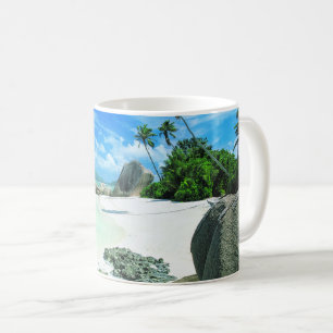 Tropical Beaches La Digue Island Kaffeetasse