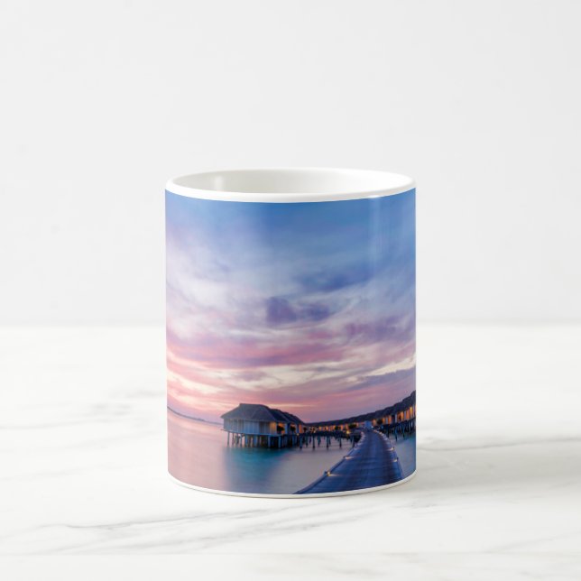 Tropical Beaches | Maldives Bungalows Kaffeetasse (Mittel)