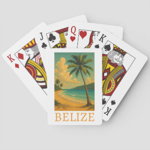 Tropical Belize Beach Caribbean Vacation Spielkarten