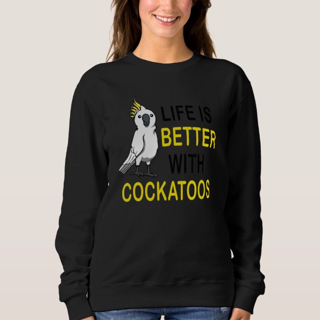 Tropical Bird Exotic Paraket Cockatoo Animal Sweatshirt (Vorderseite)